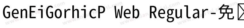 GenEiGorhicP Web Regular字体转换